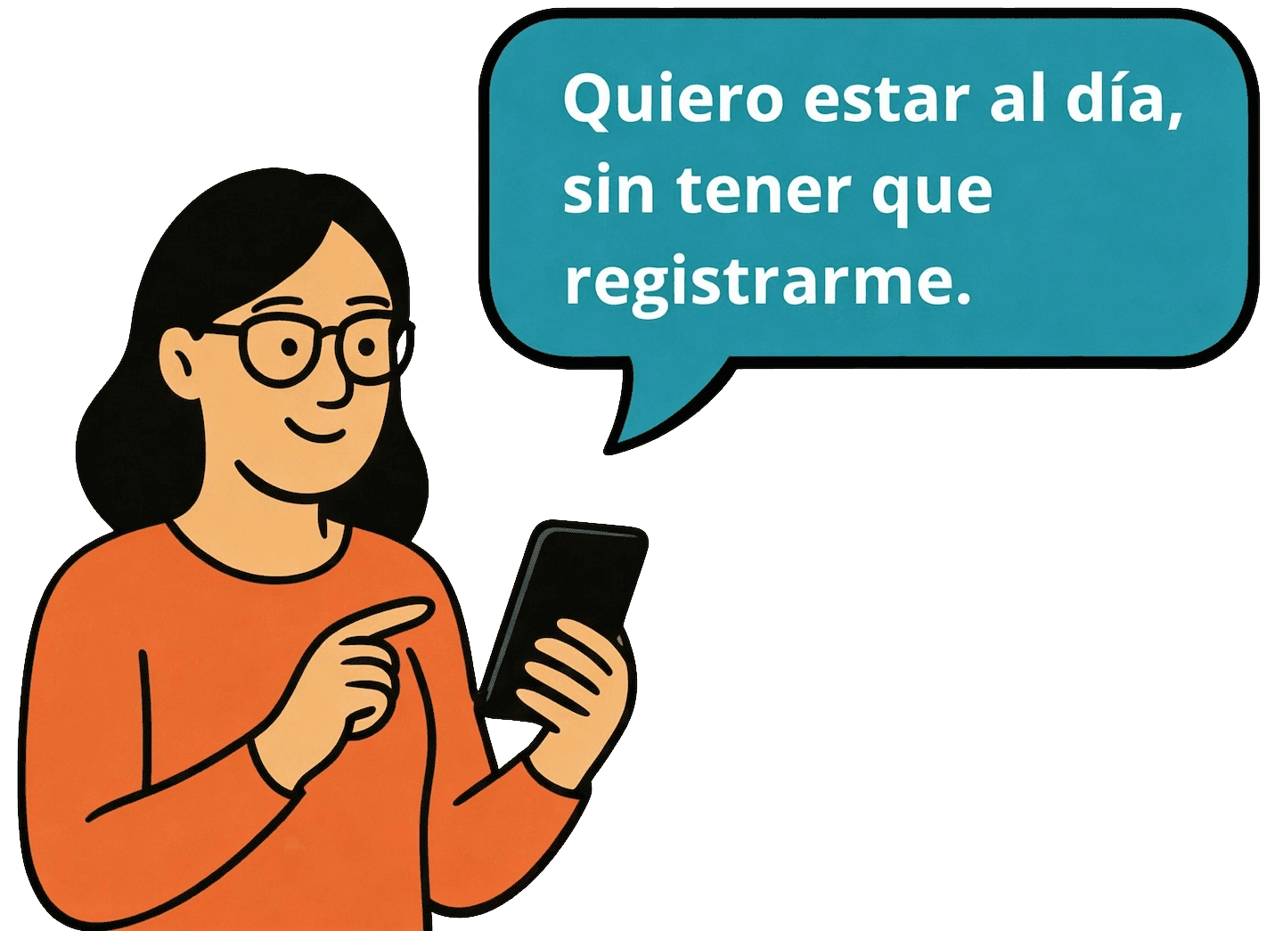 Quiero estar al día, sin tener que registrarme.